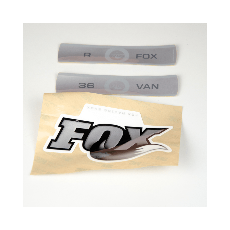 Adhesivo FOX 09-10, 36, VAN, R, B/W, Blanco