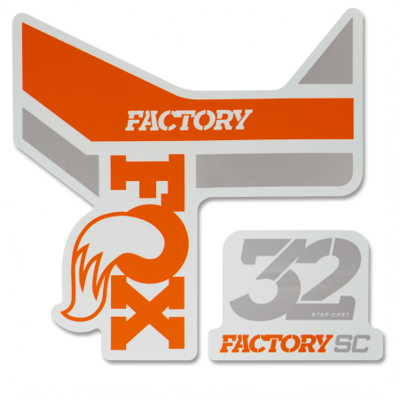 Autocolantes FOX 32 SC F-S Og/Wh Logo, Wh 2018