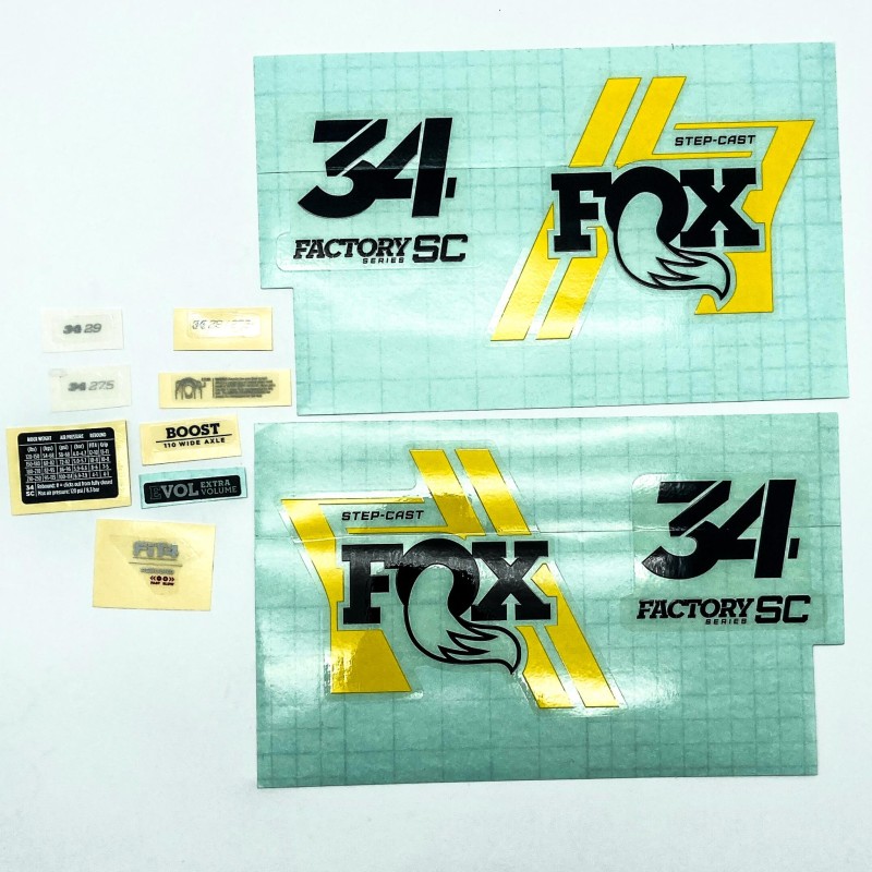 Adhesivo Fox 34 SC F S 29 27 5 Negro Amarillo 2019