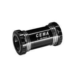 Pedalier Cema BB30 para FSA386/Rotor 30mm - Stainless Steel - Negro