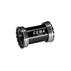 Pedalier Cema PF30 para BB30/PF30 - Stainless Steel - Negro