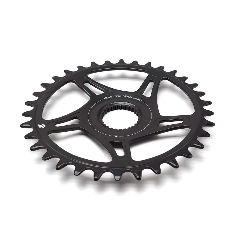 Prato RaceFace DM Bosch G4 12V Shimano 52mm LC  Aço  Preto