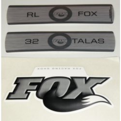 Adhesivo FOX 2010, 32 TALAS III, RL, O/B, B/W,Blanco