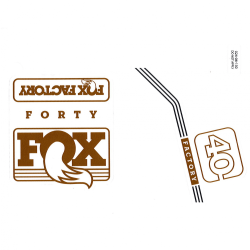 Autocolantes FOX 40 Factory Series Gold 2016