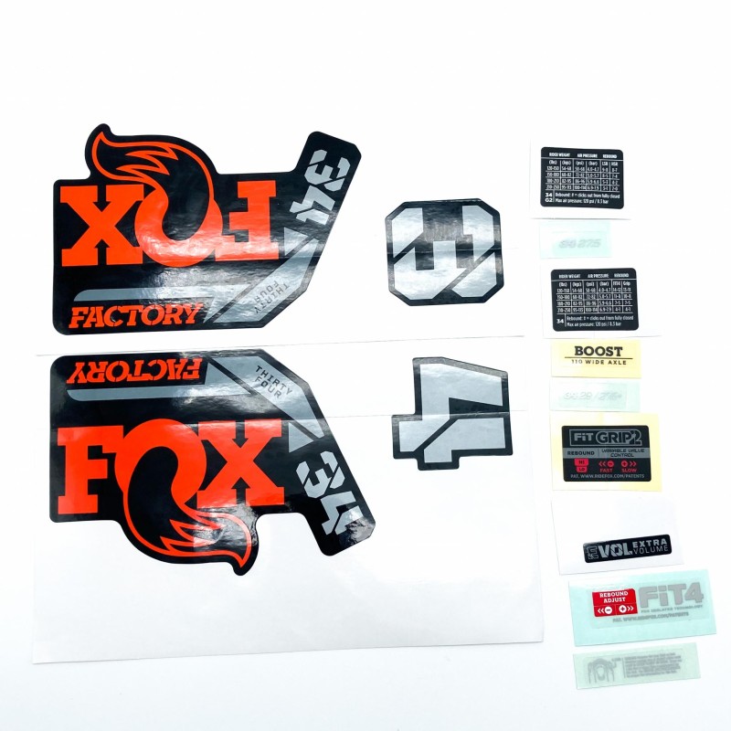 Adhesivo FOX 34 F-S Naranja 2021