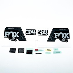 Adhesivo FOX 34 P-Se Gris Para Horquilla Negra Mate