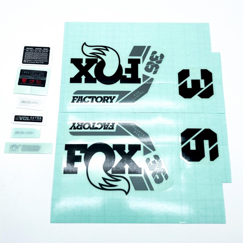 Autocolantes Fox 36 F-S Black 2021