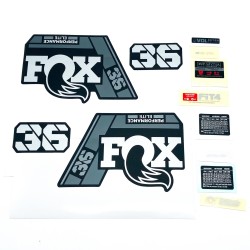 AUTOCOLANTES FOX 36 P-SE GRAY LOG MATTE BLACK 2021