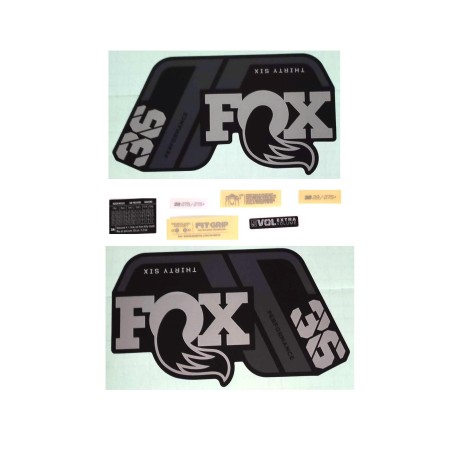 AUTOCOLANTES FOX 36 P-S MATTE BLACK 2021