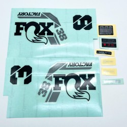 AUTOCOLANTES FOX 38 F-S LOGO BLACK 2021