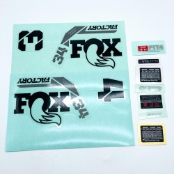 Autocolantes FOX 34 F-S Preto 2022