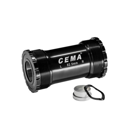 Pedalier Cema T45 para SRAM GXP - Stainless Steel - Negro