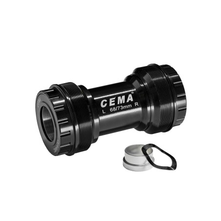 Pedalier Cema T47 para SRAM GXP - Stainless Steel - Negro