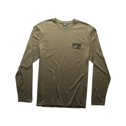 T Shirt M  Larga FOX Textured Verde