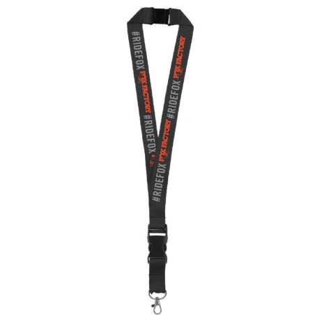 Cinta FOX Lanyard Negro