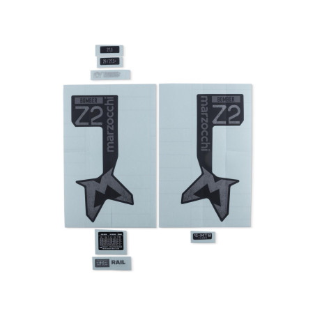 Adhesivos Marzocchi Z2 Neutral Matte Black Logo 2024