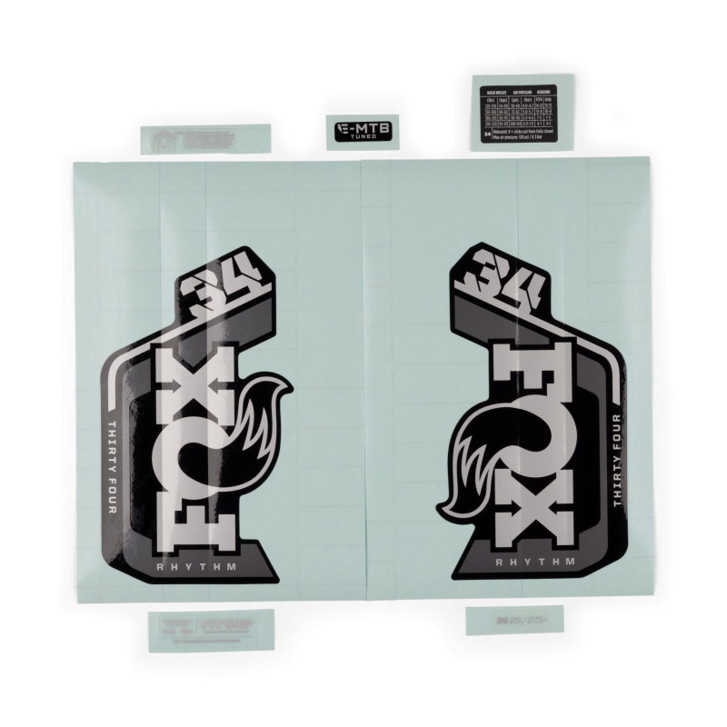 Adhesivos FOX 34 RHYTHM/E-Tune Gris  2024