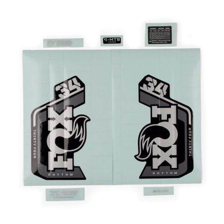 Adhesivos FOX 34 RHYTHM/E-Tune Gris  2024
