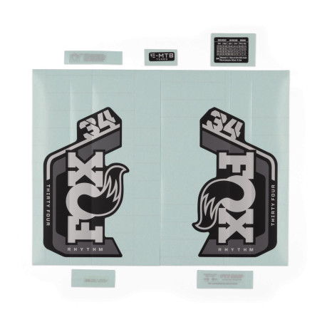 Adhesivos FOX 34 RHYTHM/E-Tune Gris  2024