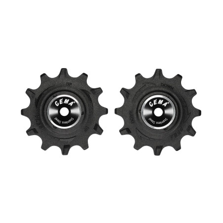 Roldanas Cema SRAM XX1/XO1 (12-12T) Plástico-Black-Stainless